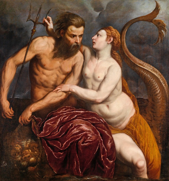 Anfítrite y Poseidón (Paris Bordone, 1500 - 1571)