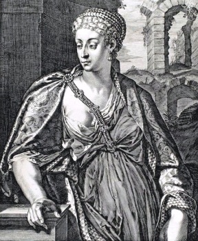 Milonia Cesonia (Grabado de G. Sadeler, 1575-1629)